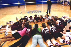 kids laying in a circle 